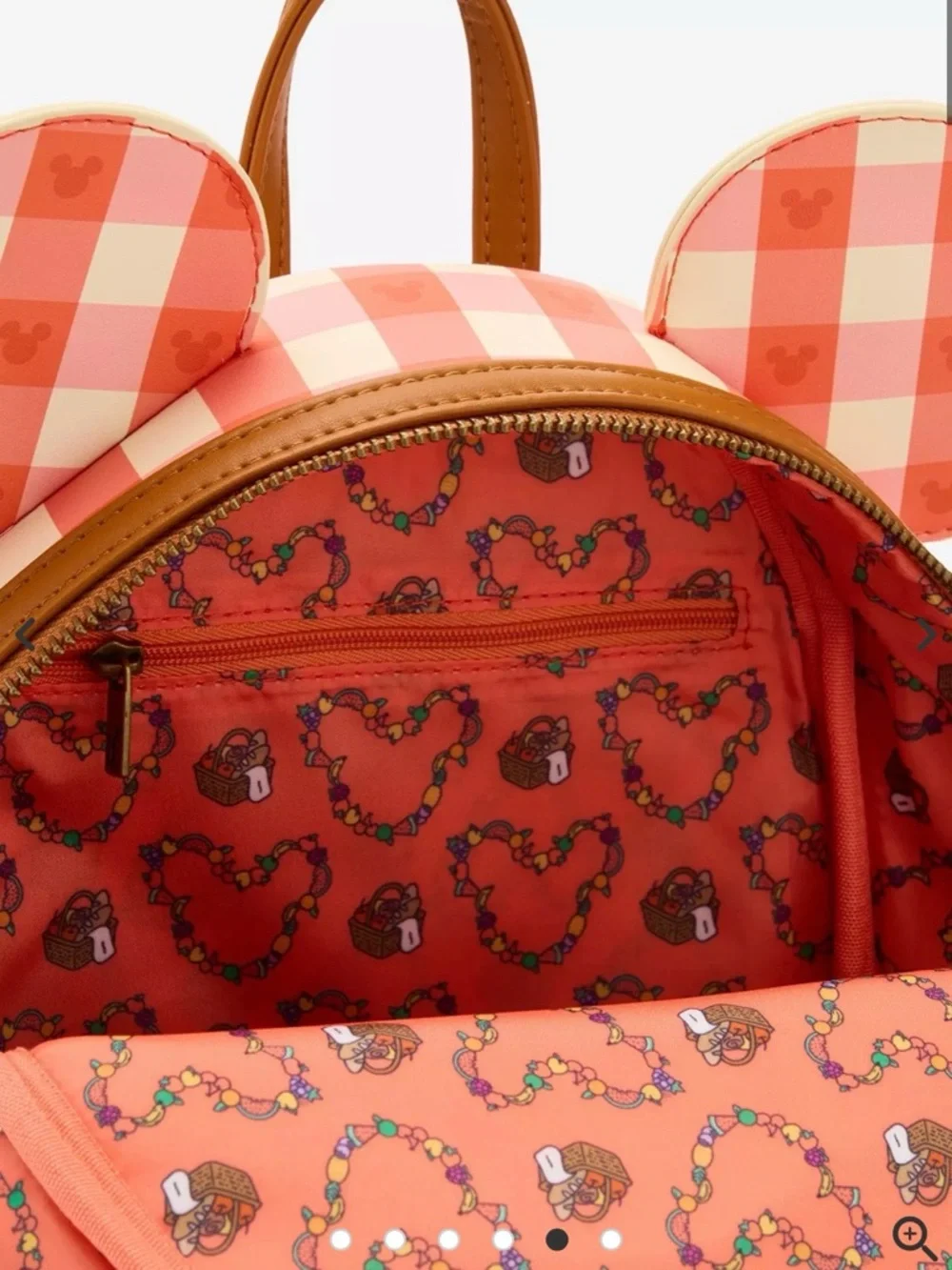 Loungefly Disney Mickey Mouse Picnic Ears Mini Backpack - NWT - Picture 5 of 5